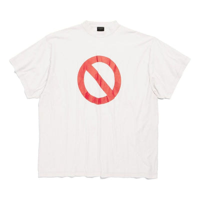 Balenciaga Bfrnd Series Inside-out Oversized T-shirt 'Off White'