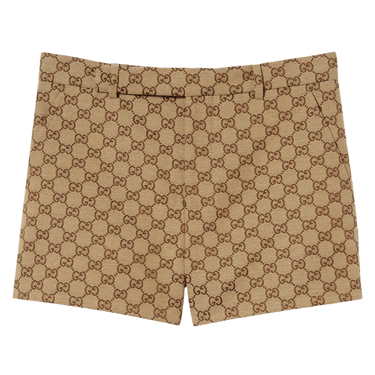 Gucci Canvas Shorts 'Camel/Ebony'