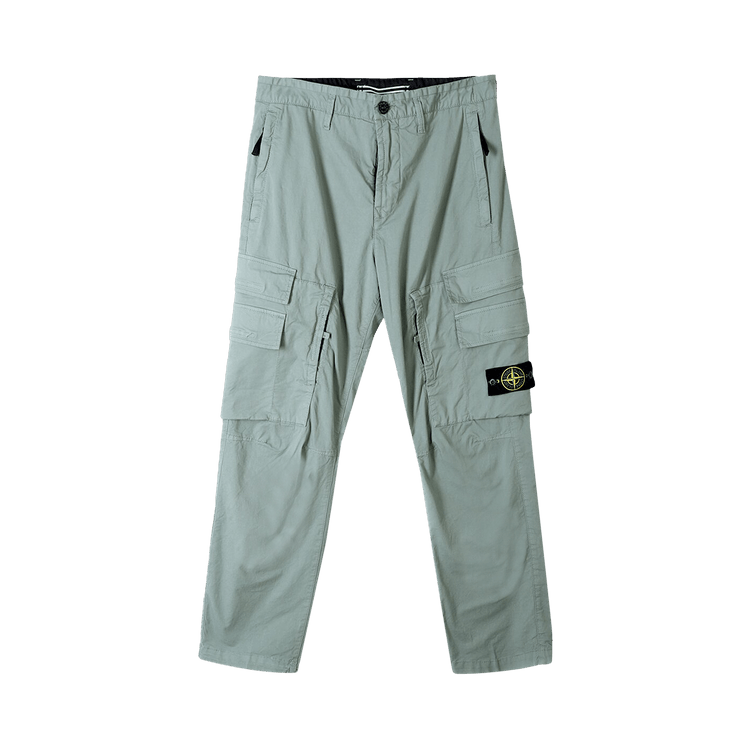 Stone Island Straight Fit Cargo Pants 'Sage'