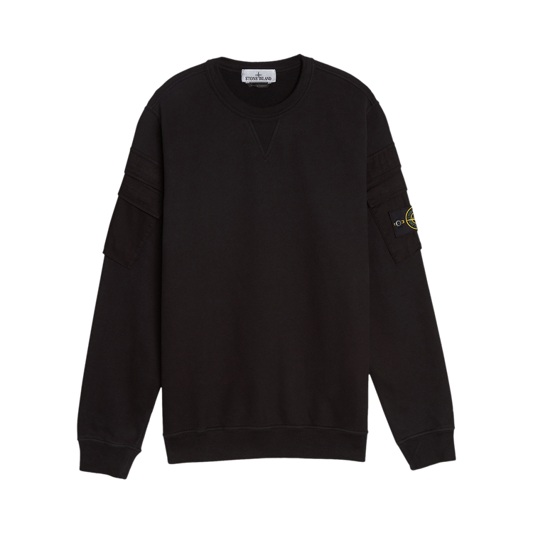 Stone Island Double-Sleeve Pocket Sweatshirt 'Black'