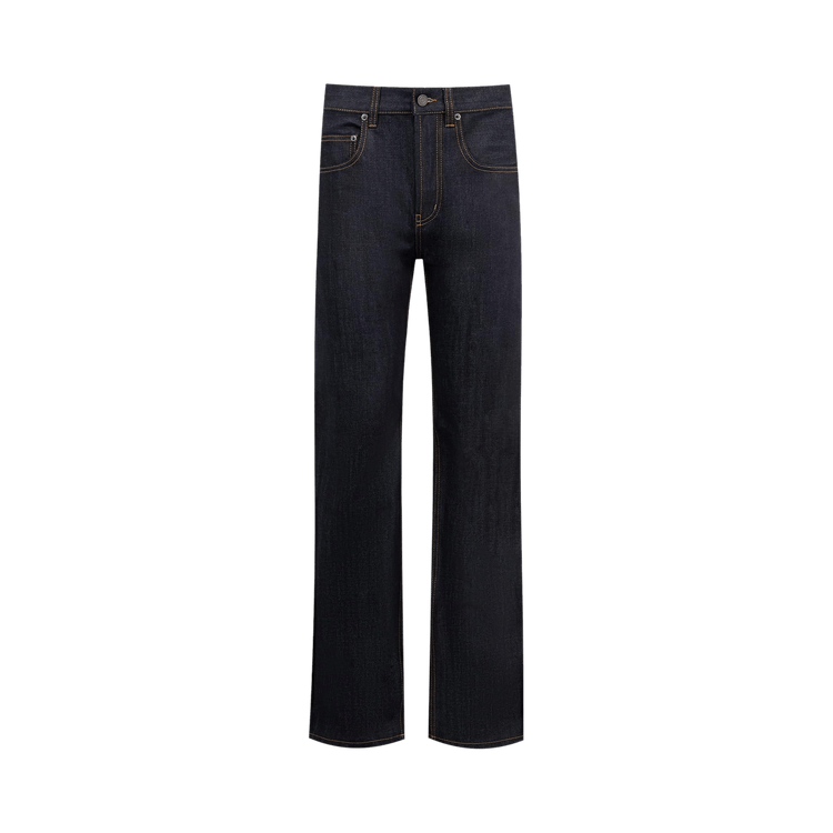 Saint Laurent MId Straight Baggy Jeans 'Indigo Raw'