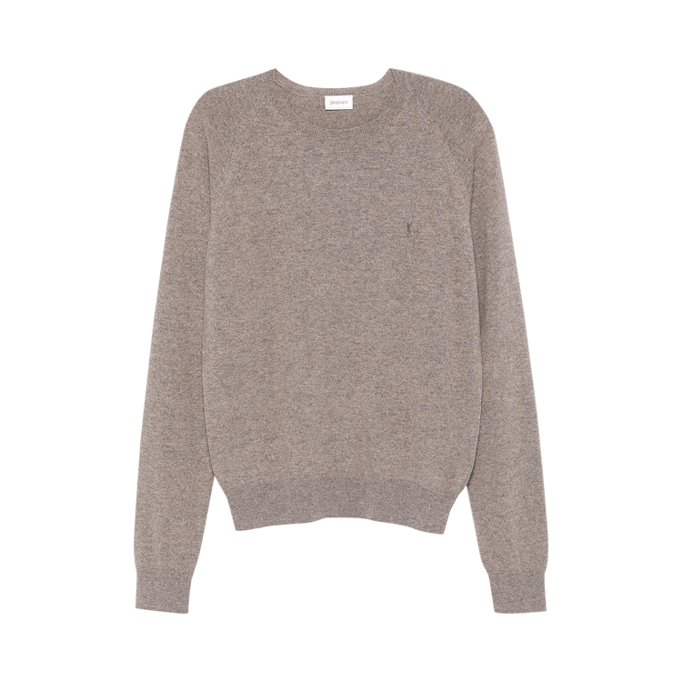 Saint Laurent Crewneck Sweater 'Taupe'