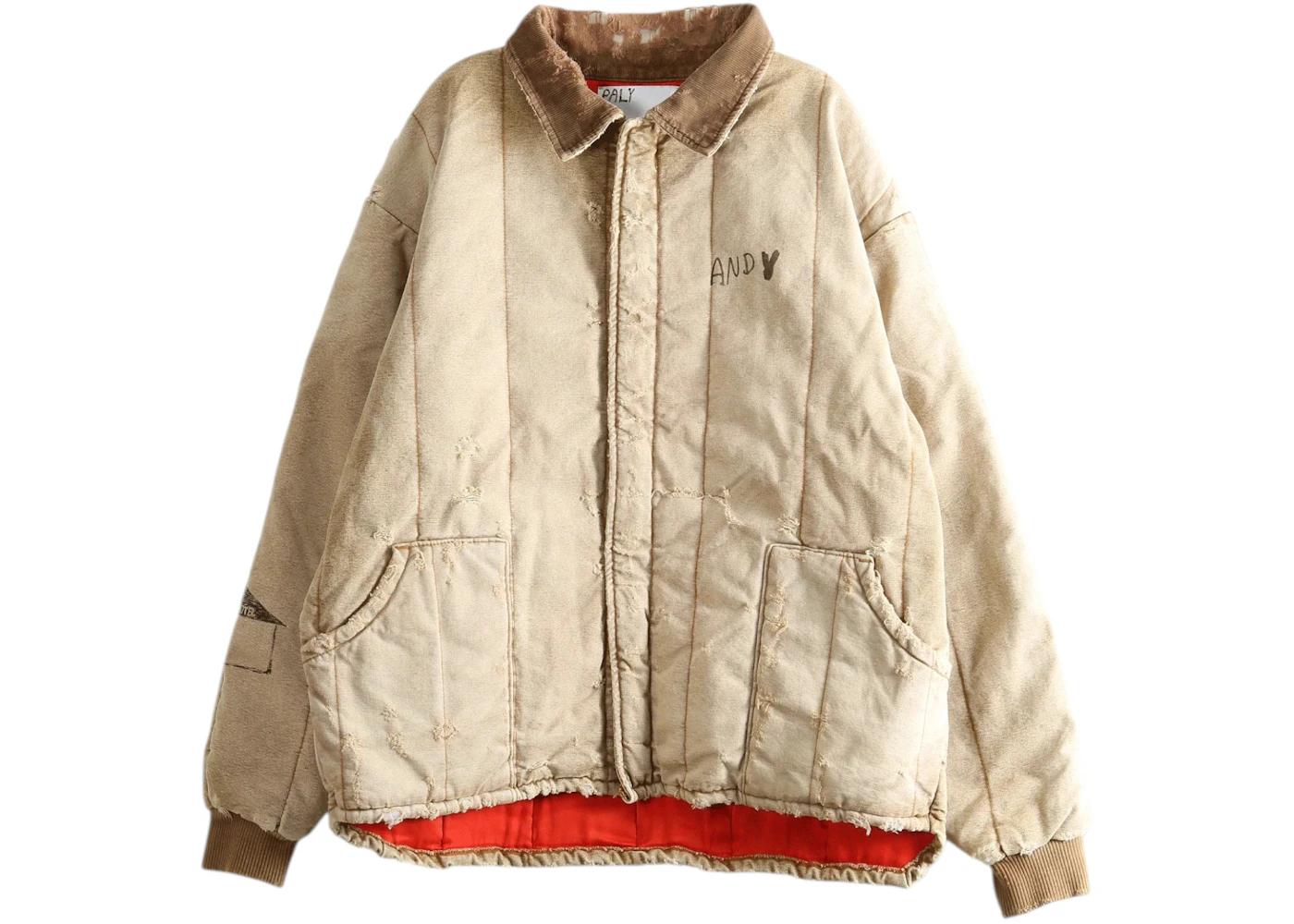 Paly Hollywood Mem Motel Canvas Work Jacket Light Brown