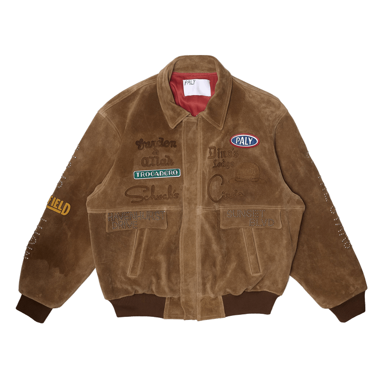 Paly Hollywood Sunset Blvd. Sponsored Suede Jacket 'Tan'
