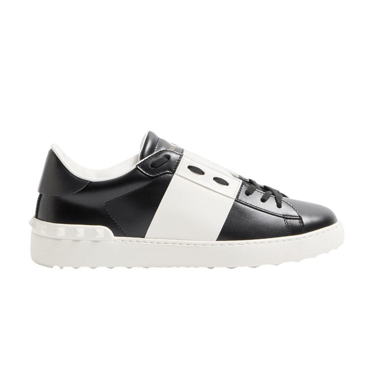 Valentino Garavani Calfskin Open Sneaker 'Black White'