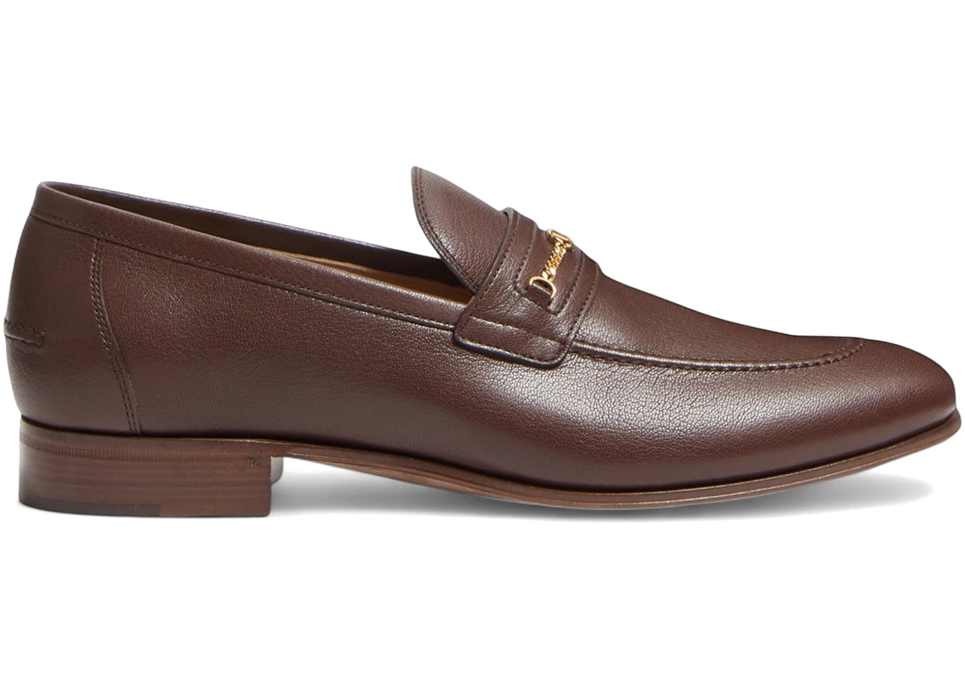 Valentino VLogo Signature Kidskin Loafers Dark Brown
