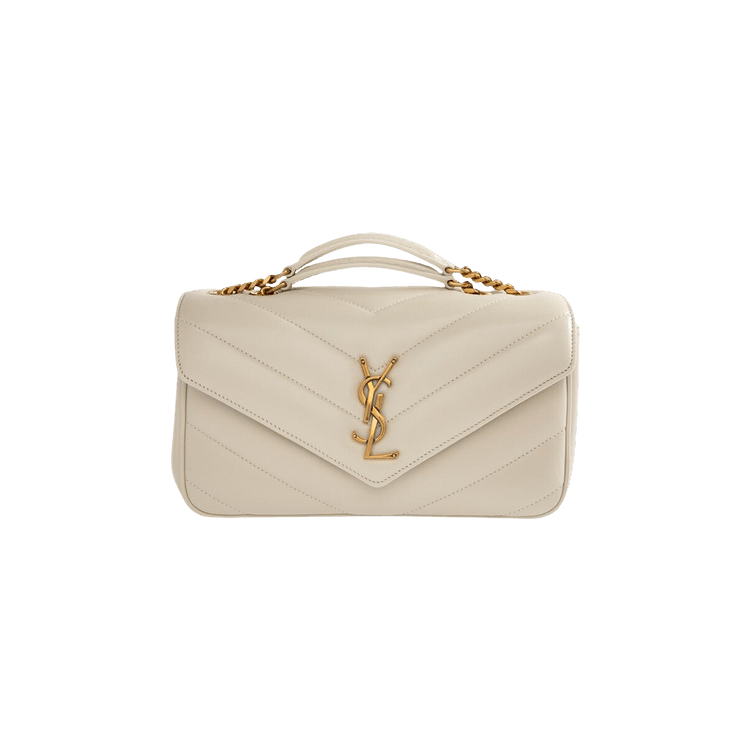 Saint Laurent Small Loulou Chain Bag 'Crema Soft'