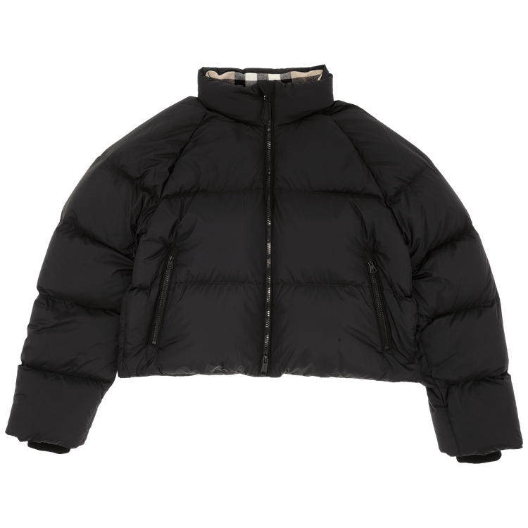 Burberry Alsham Crop Down Puffer Jacket 'Black'
