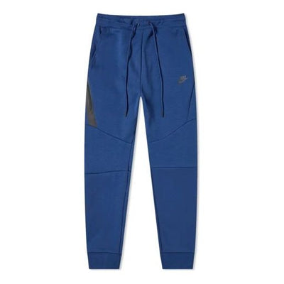 Nike Sportswear Tech Fleece Drawstring Tight Sports Pants Blue
