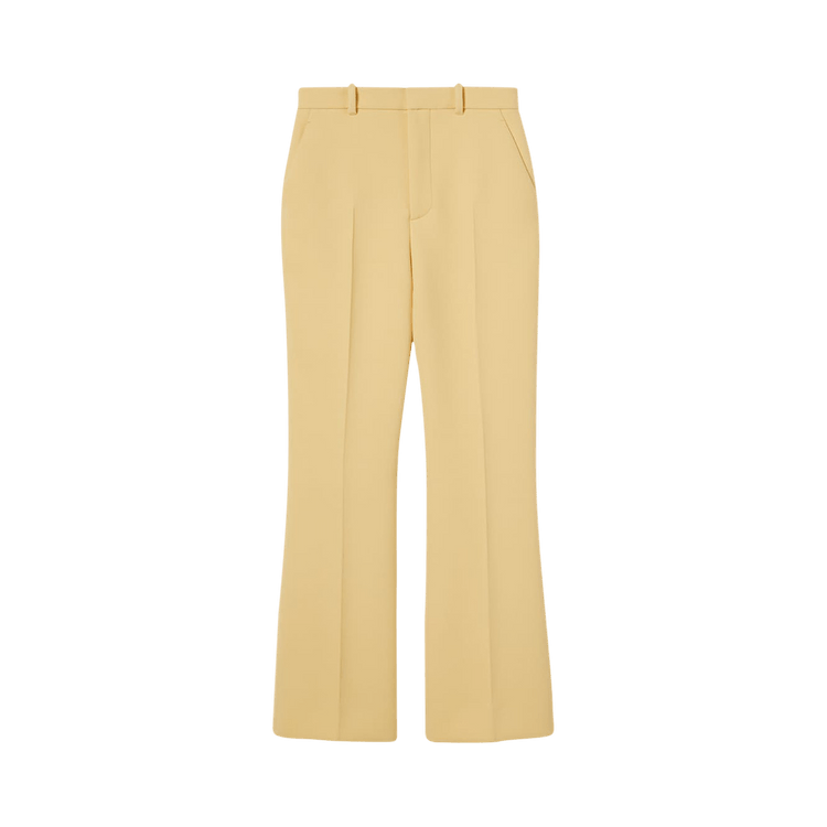 Gucci Wool Crepe Trousers 'Cream'
