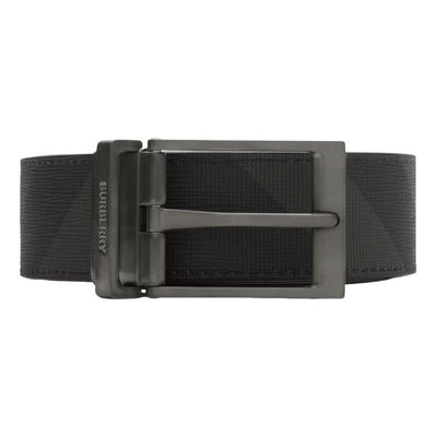 Burberry 26 Reversible Check Belt 'Charcoal Graphite'
