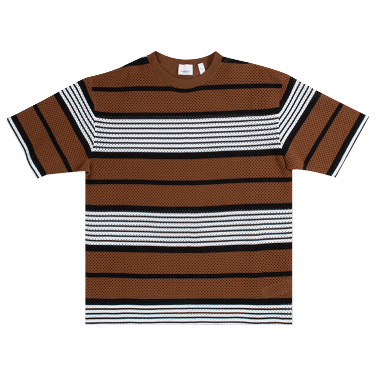 Burberry Short-Sleeve Striped Shirt 'Dark Birch'