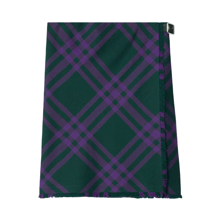 Burberry Vintage Check Wool Straight Skirt 'Royal'