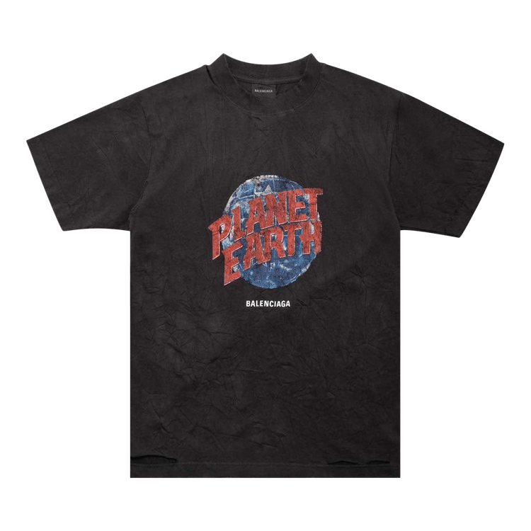 Balenciaga Regular Fit T-Shirt 'Washed Black'