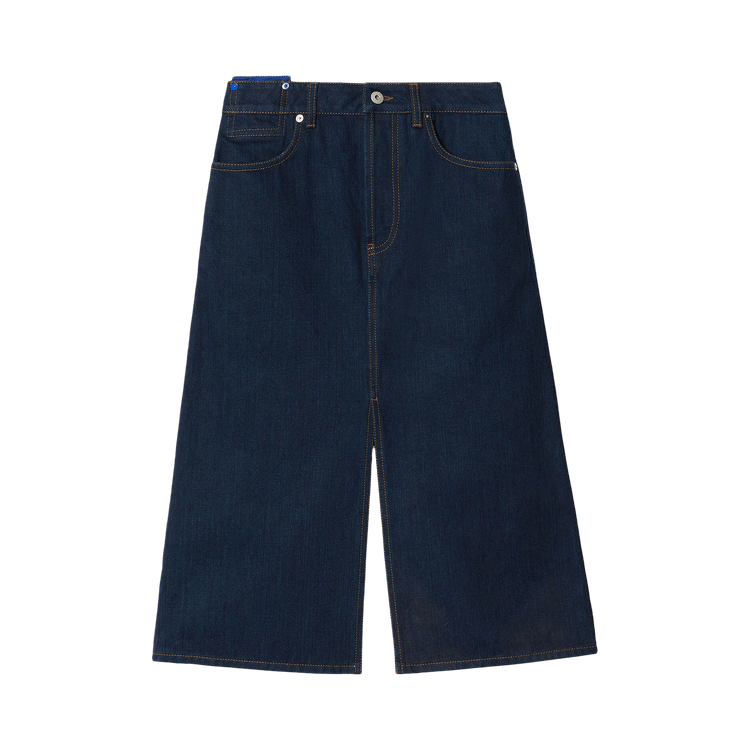 Burberry Mid Length Denim Skirt 'Indigo Blue'