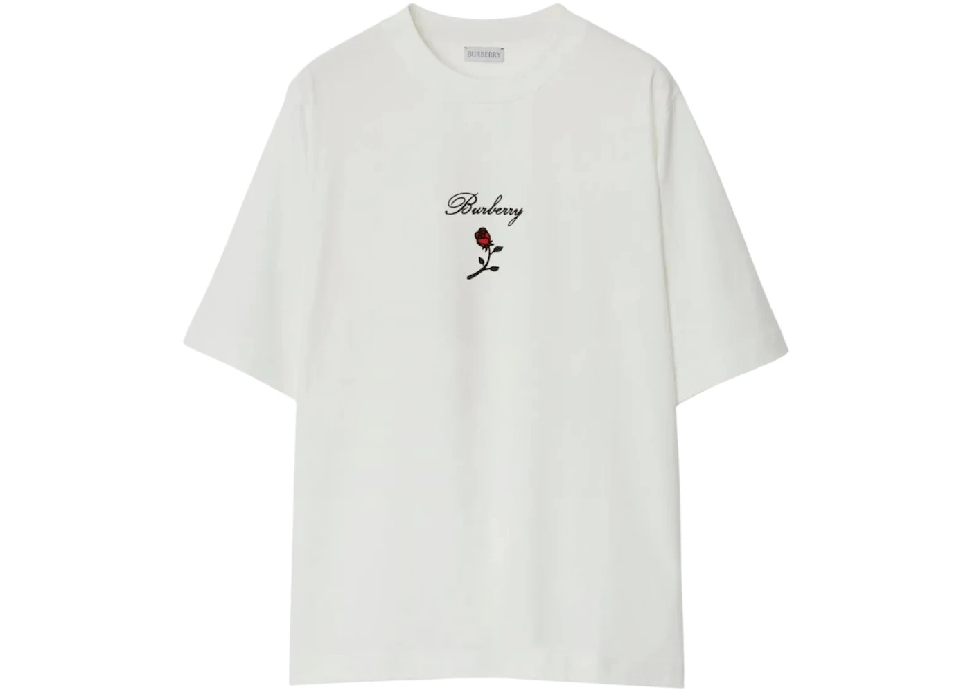 Burberry Rose Cotton T-shirt White