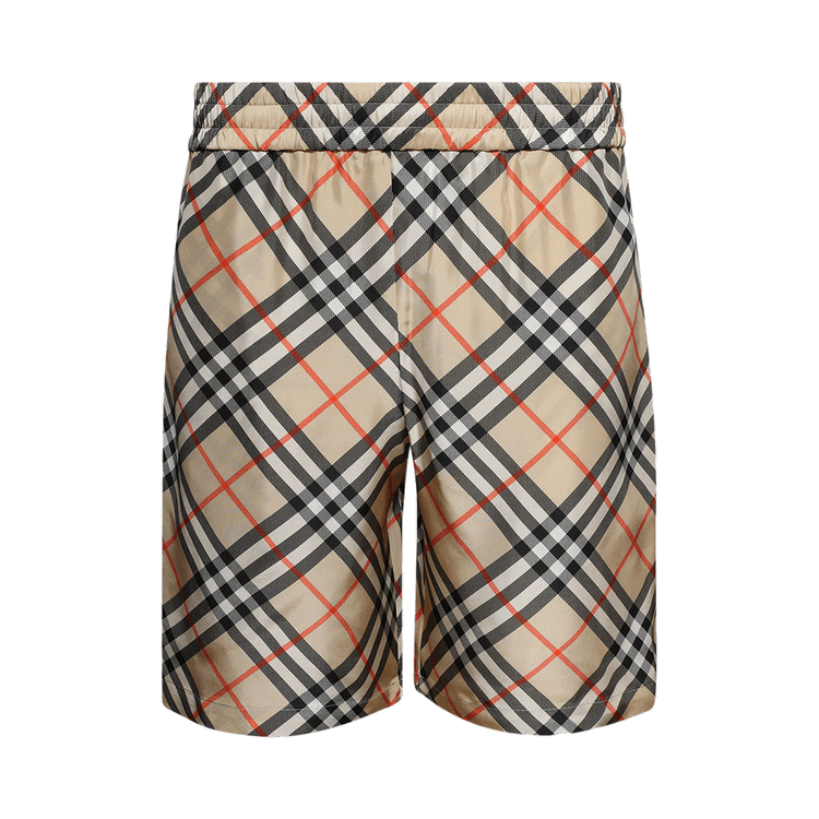 Burberry Vintage Check Silk Shorts 'Sand'