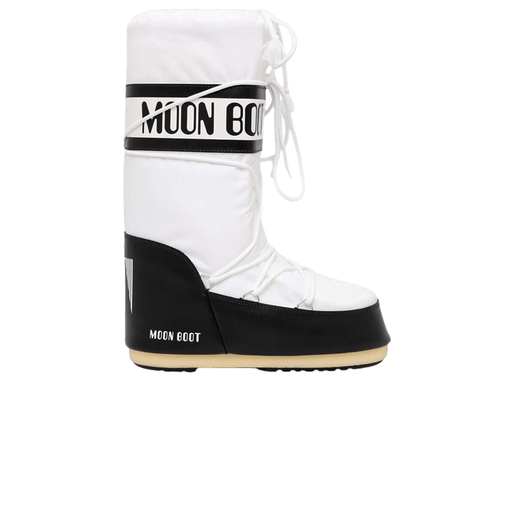 Moon Boot Icon Nylon Boot 'Black White'