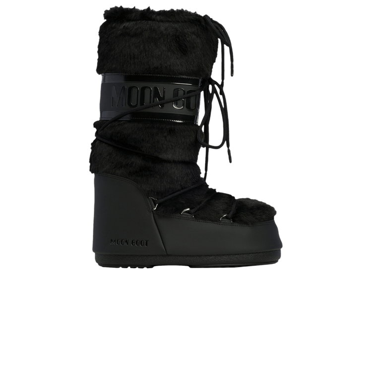 Moon Boot Icon Faux-Fur Boot 'Black'