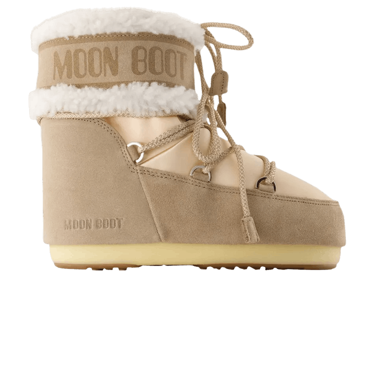 Moon Boot Wmns Icon Pearly Plus Boot Low 'Pale Peach Sand'