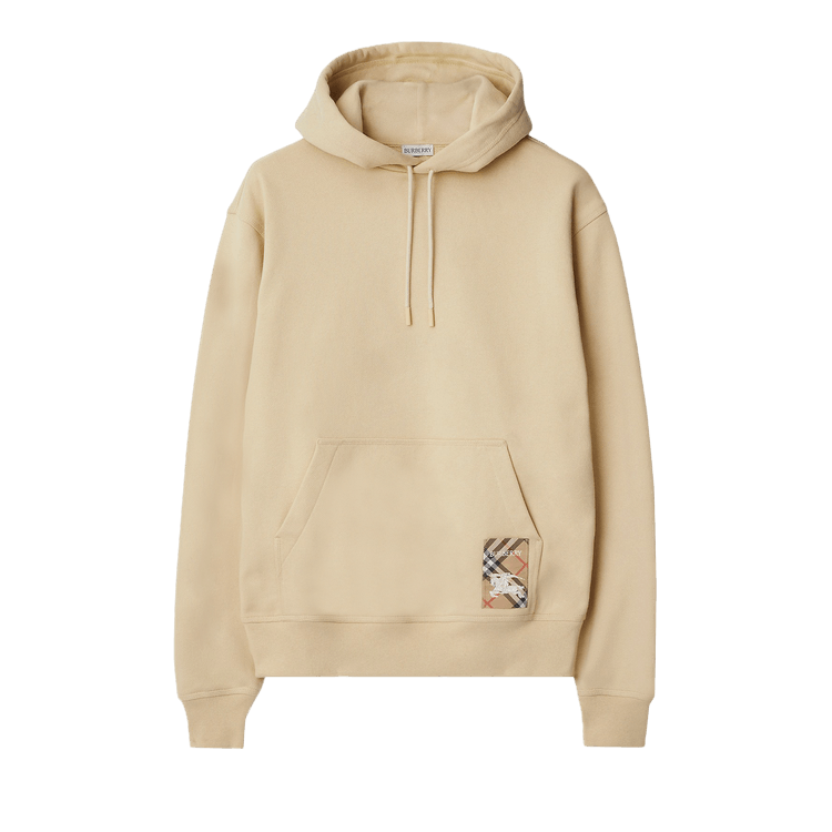 Burberry Check Label Hoodie 'Nutmeg'