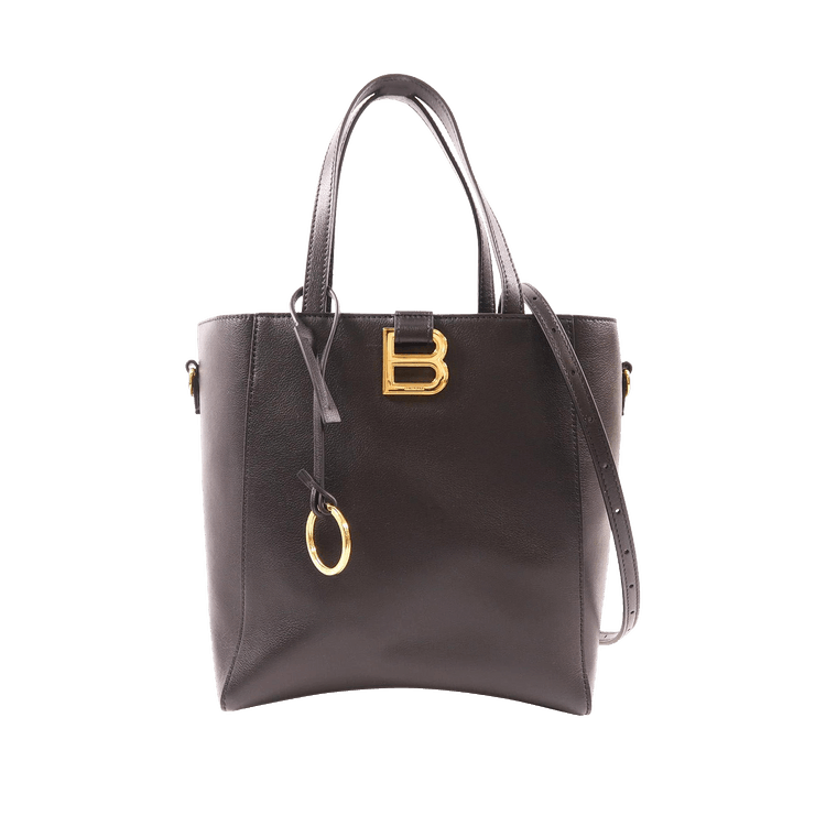 Balenciaga Hourglass Soft Small Tote Bag 'Black'