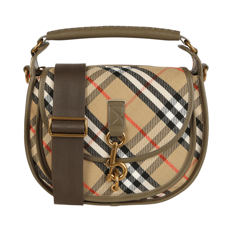 Burberry B Clip Messenger Bag 'Sand Ip Check'