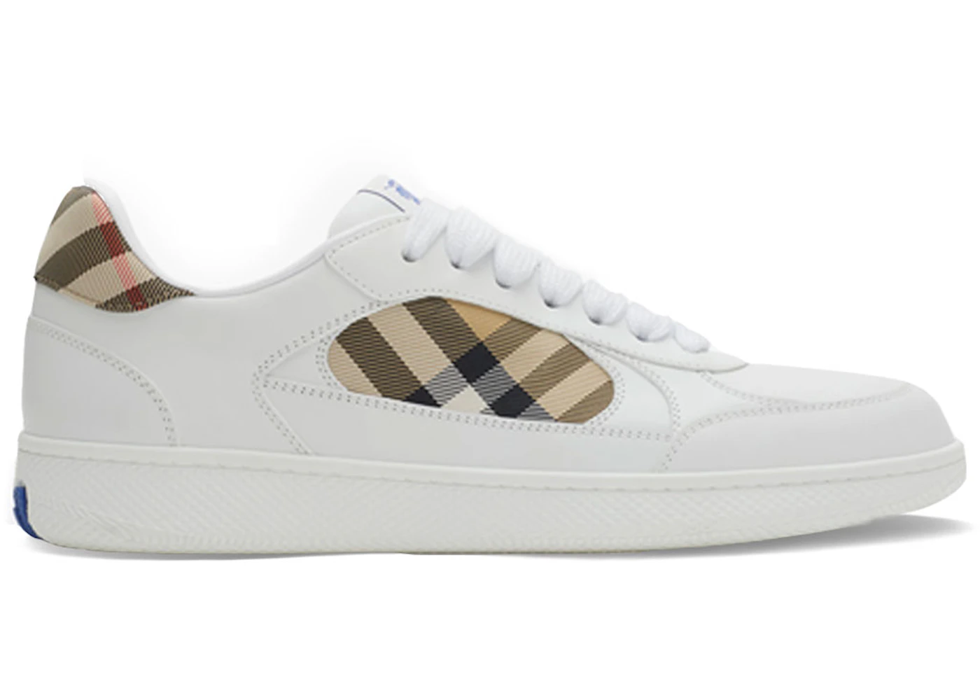 Burberry Check Terrace Sneakers White Beige