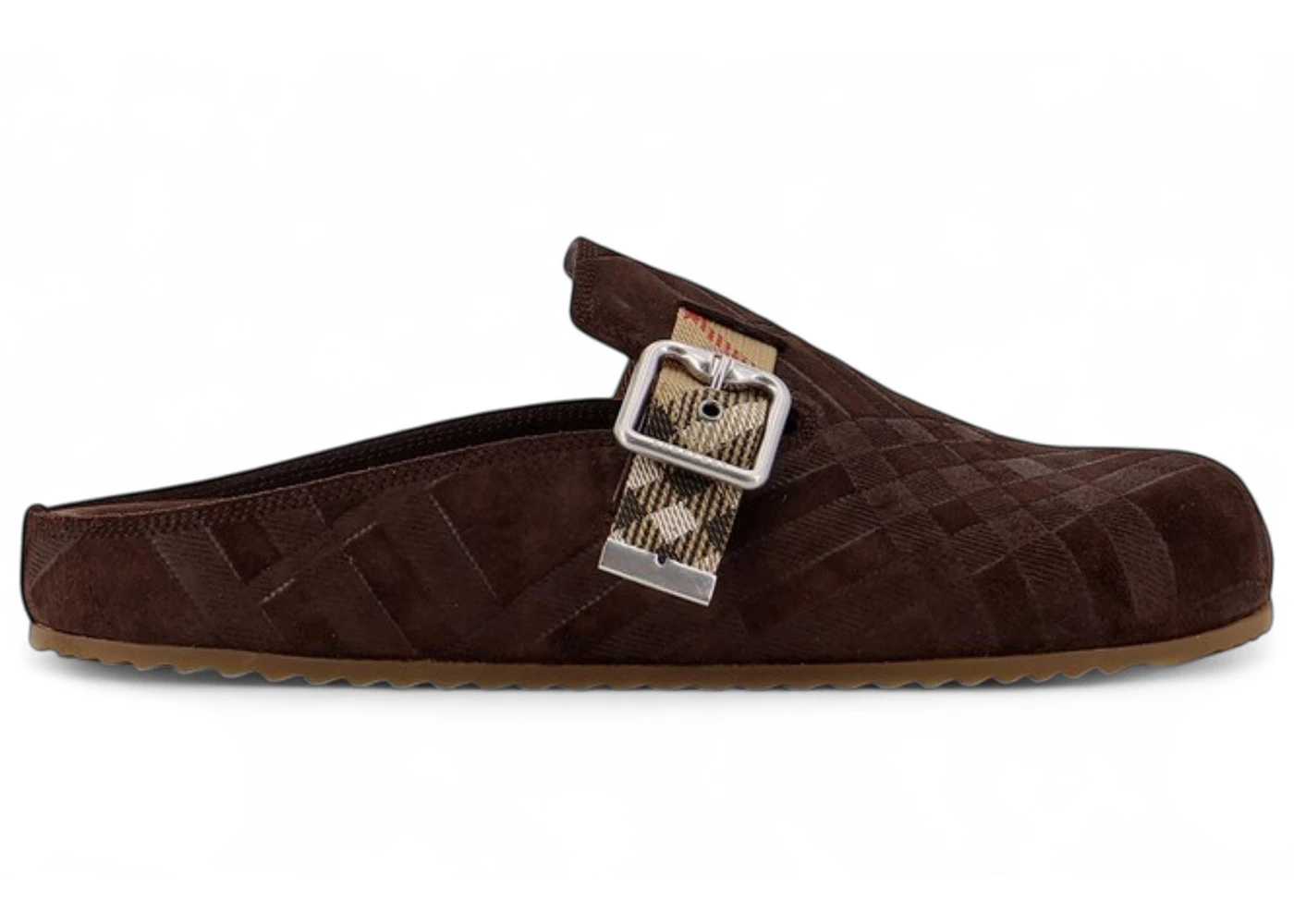 Burberry Check Urchin Clog Snug Brown