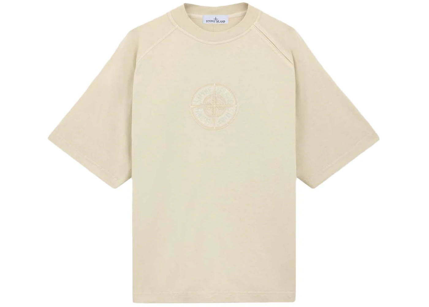Stone Island Organic Cotton Jersey T-shirt Beige