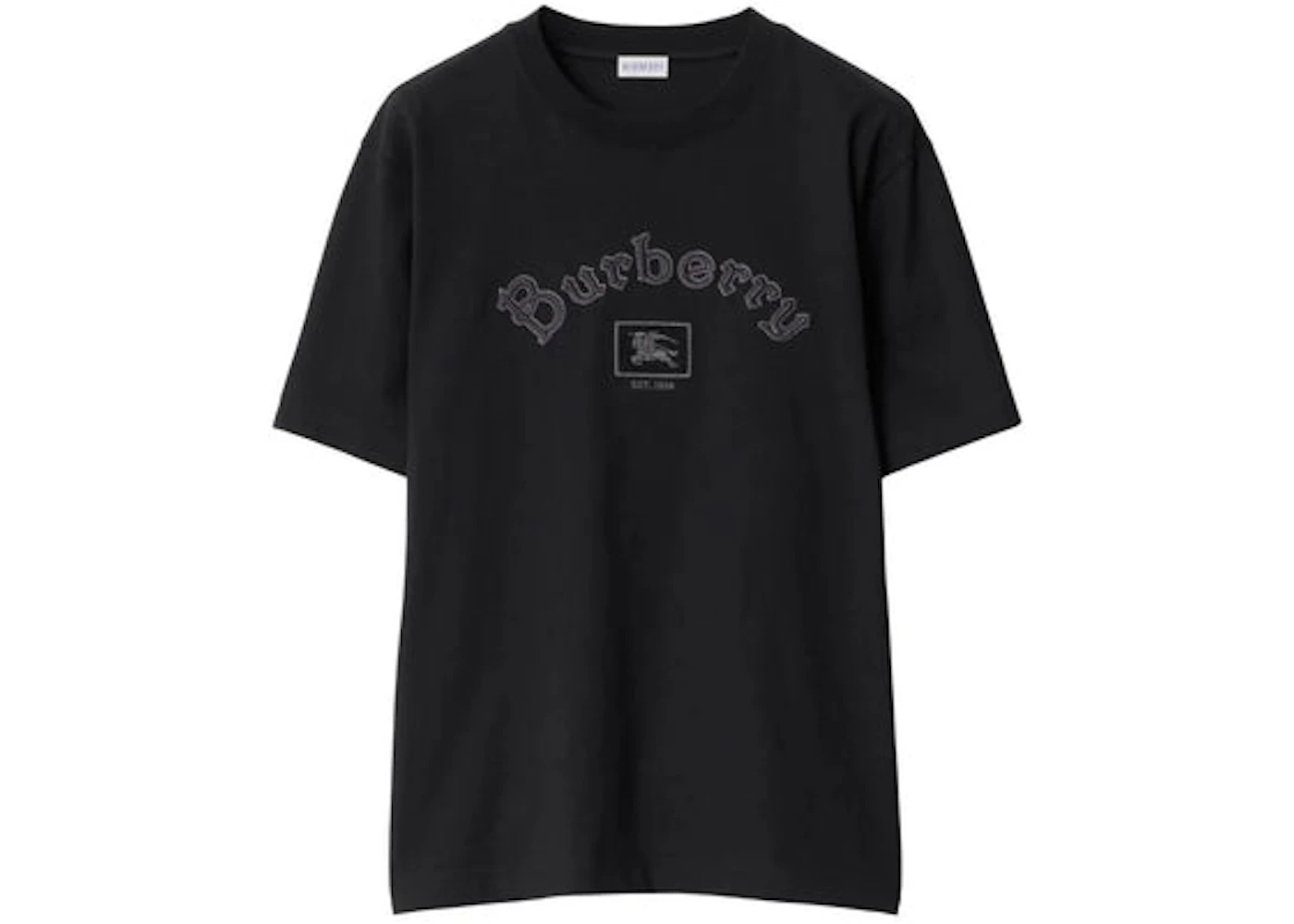Burberry Crew Neck Short Sleeve T-shirt Black