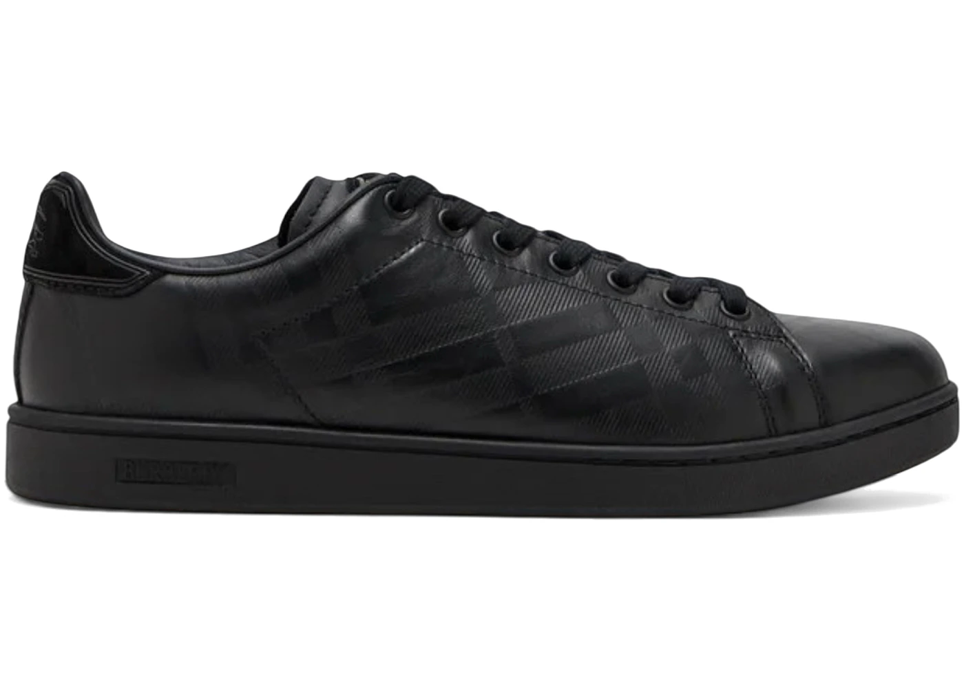 Burberry Set Sneakers Black Embossed Check