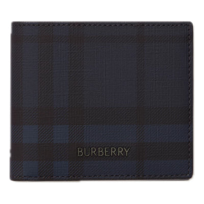 Burberry City Check Bifold Wallet 'Navy'