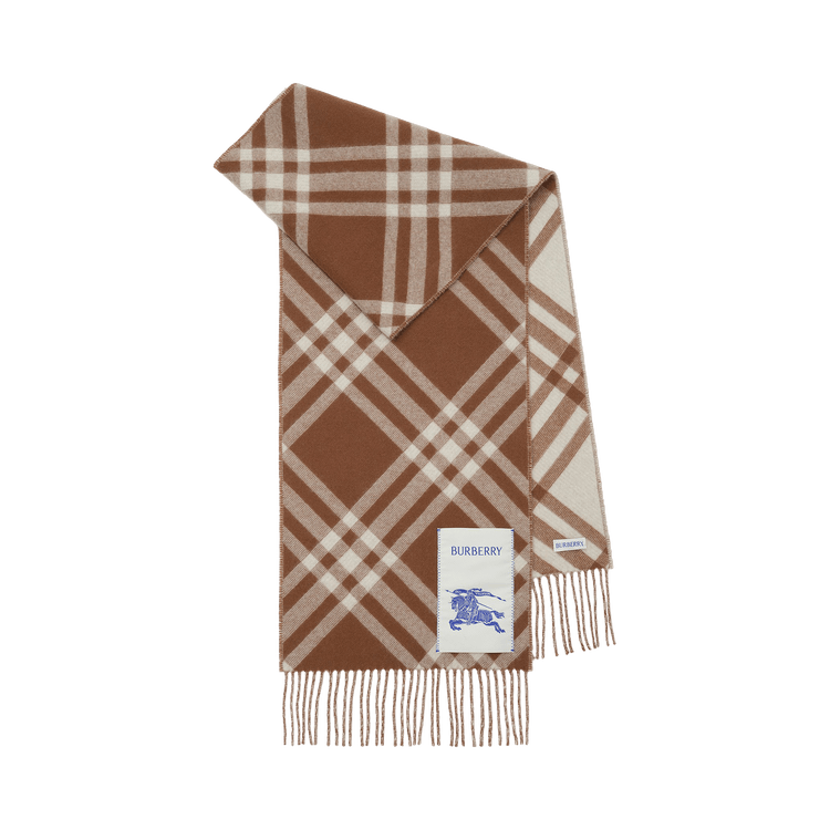 Burberry Mu 168x30 Tbar Bias Chk Scarves 'Finch Brown'