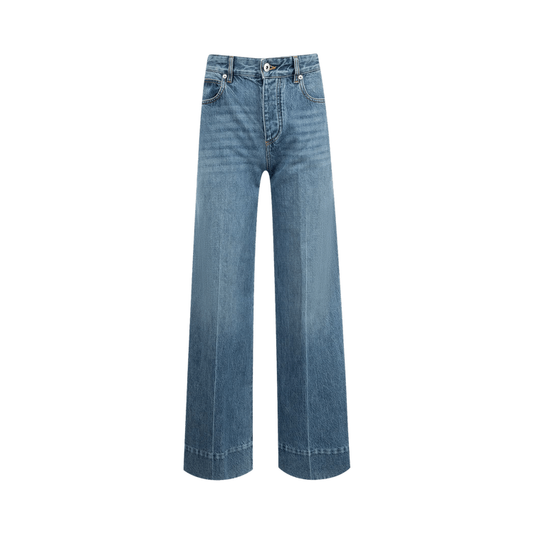 Bottega Veneta Veneta Mid-Rise Palazzo Jeans 'Mid Blue'