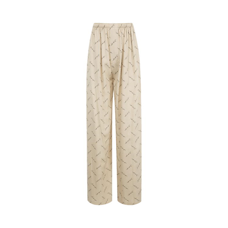 Balenciaga Pyjama Pants 'Light Beige/Black'