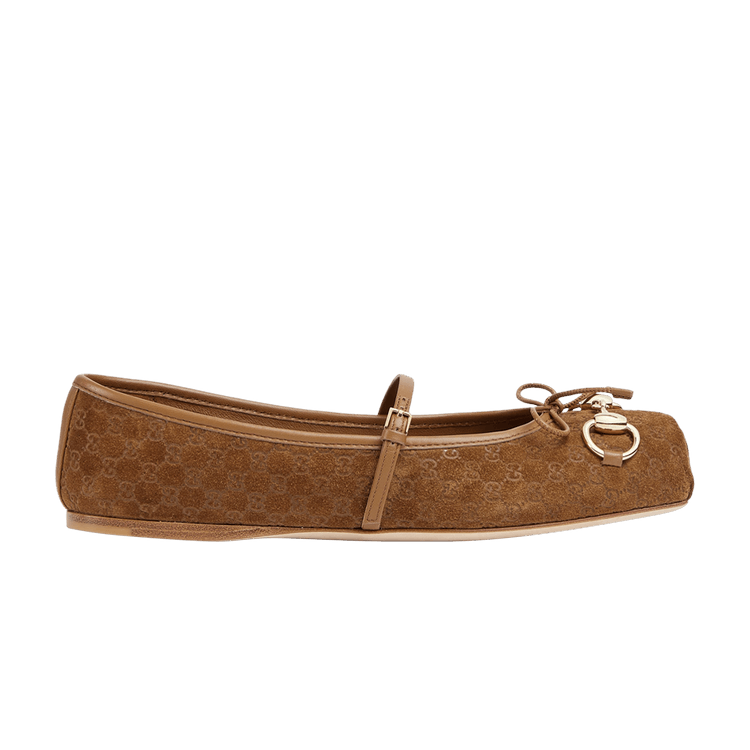 Gucci Wmns Horsebit Ballet Flat 'Brown'