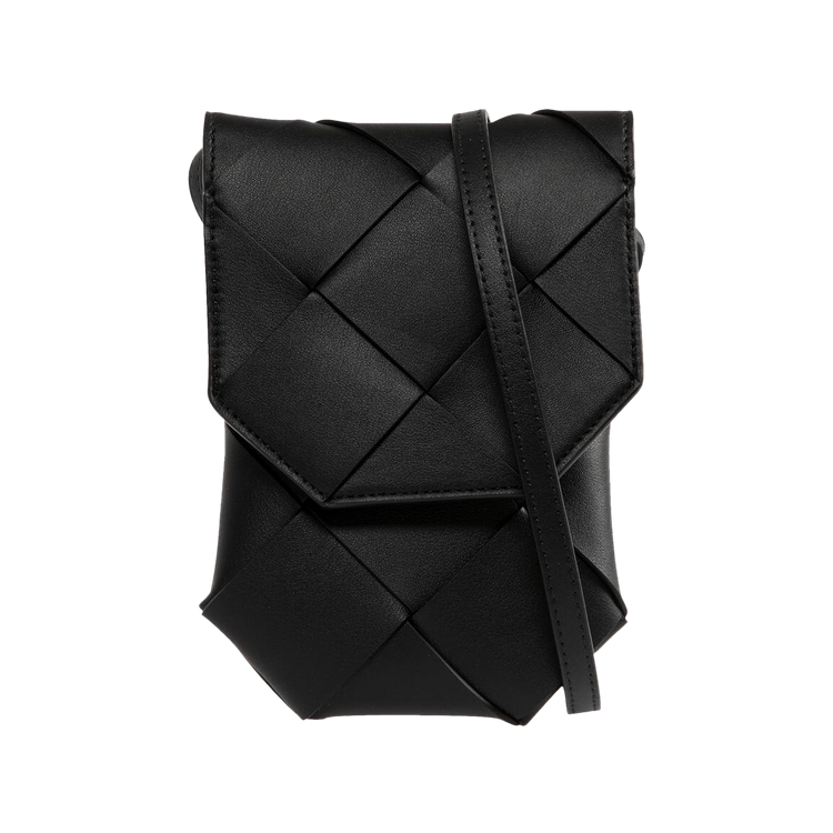 Bottega Veneta Diago Vertical Leather Phone Pouch 'Black'