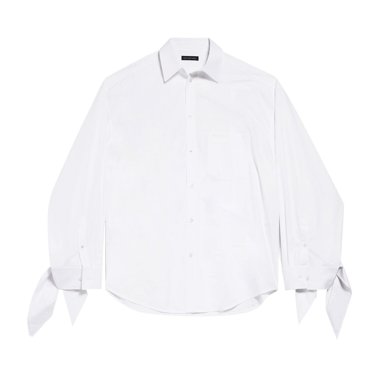 Balenciaga Long-Sleeve Oversized Shirt 'White'