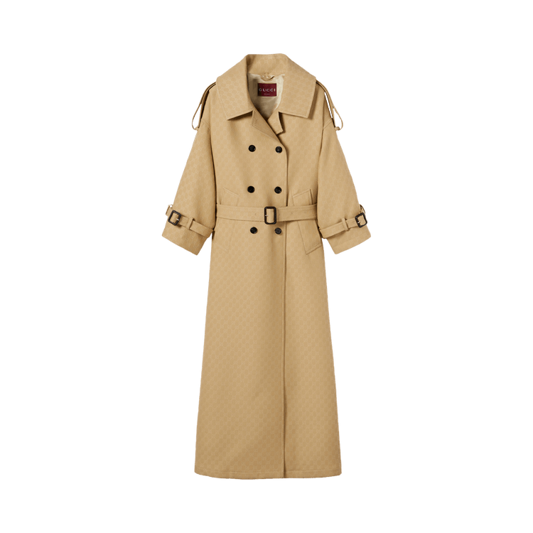 Gucci Double Breasted Coat 'Archive Beige'
