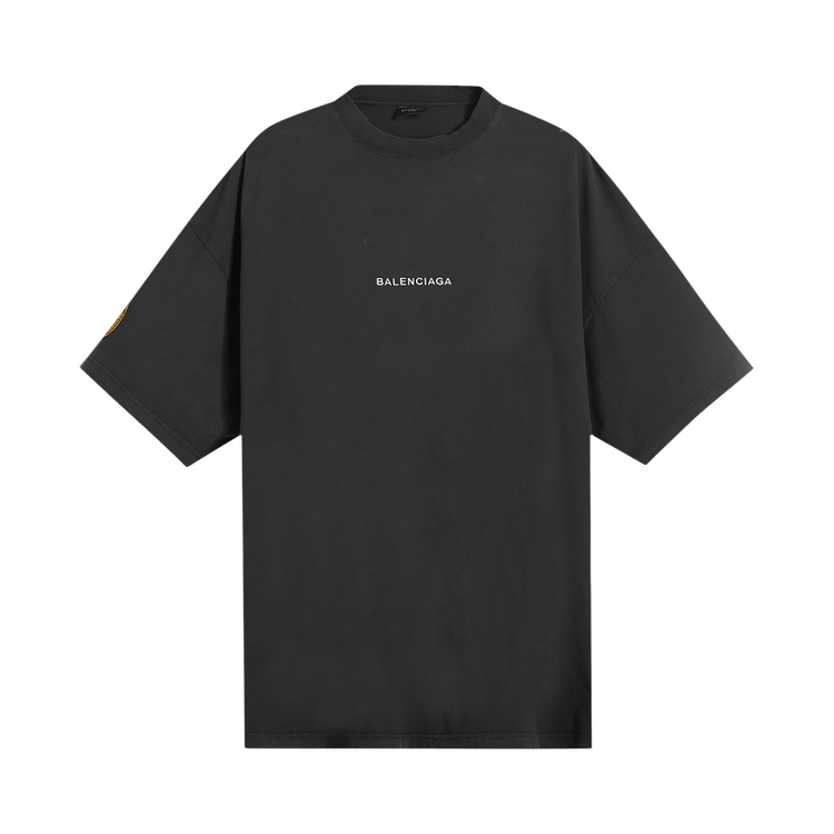 Balenciaga Oversized T-Shirt 'Faded Washed Black'