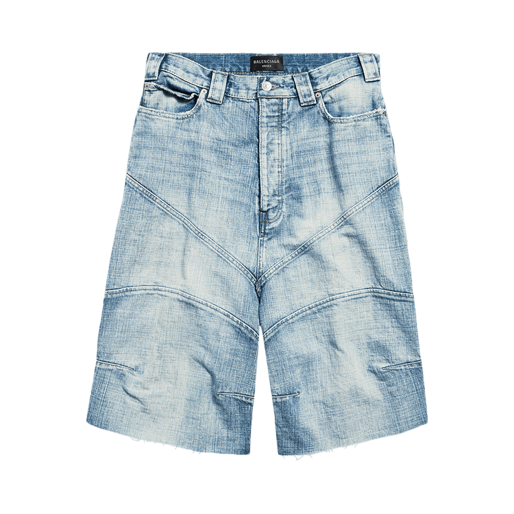 Balenciaga Knee Dart Shorts 'Light Blue'