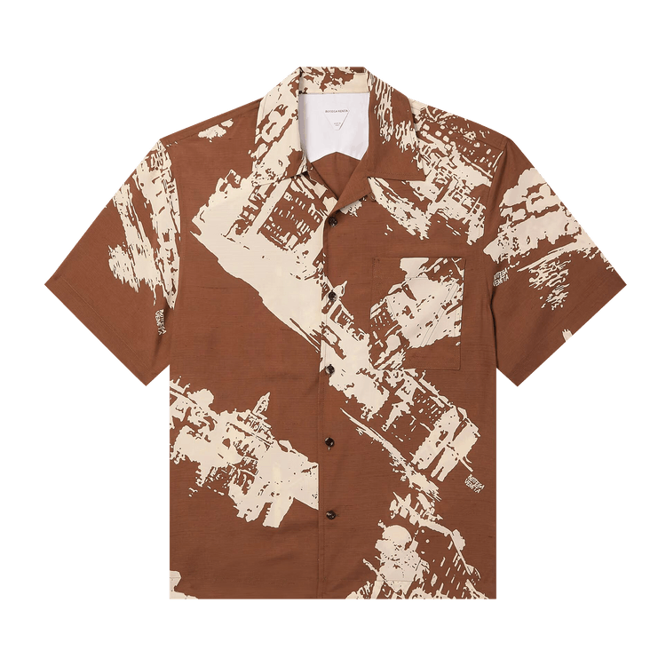 Bottega Veneta Embroidered Mushroom Jersey T-Shirt 'Pecan/Dove'