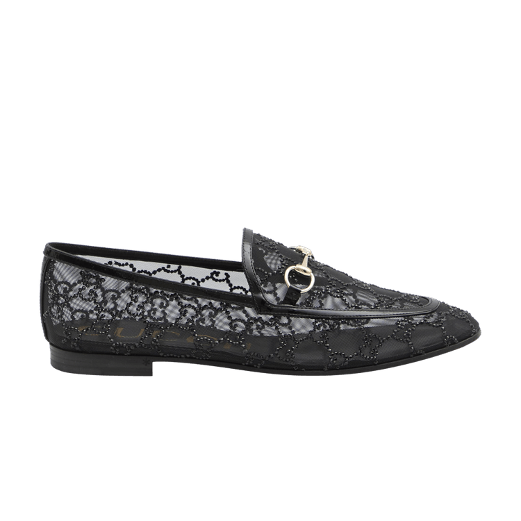 Gucci Wmns GG Jordaan Loafer 'Black Crystal'