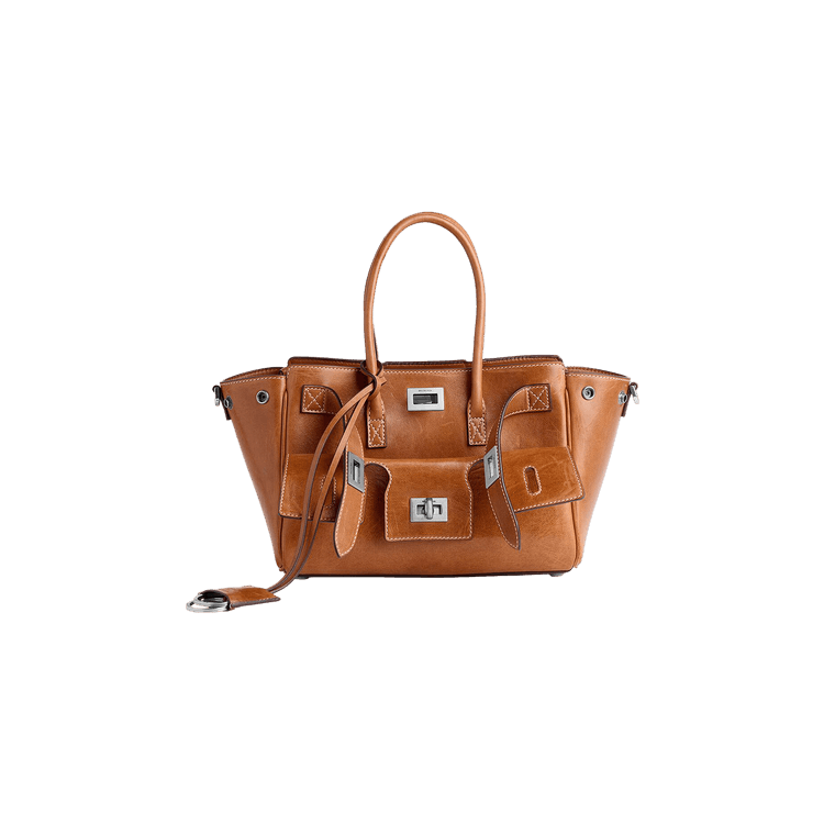 Balenciaga Bel Air Carry All Mini 'Tan Cowboy'