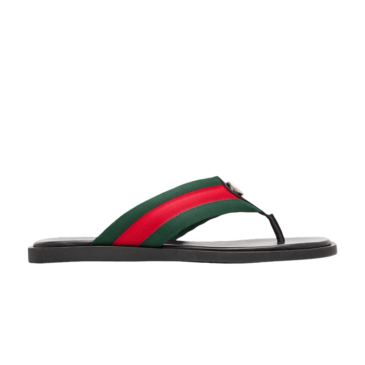 Gucci Thong Sandal With Interlocking G 'Web Black'