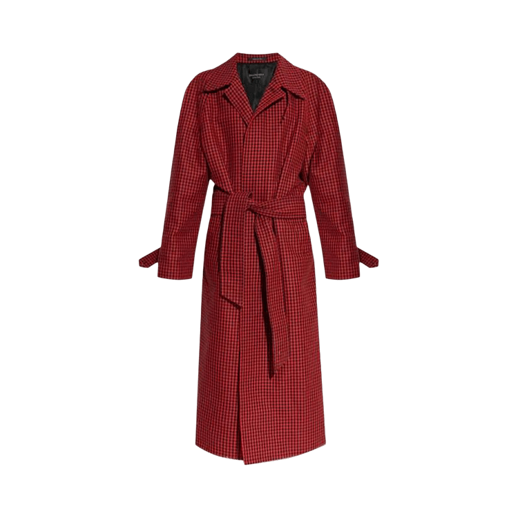 Balenciaga Layer Raglan Coat 'Red/Black'