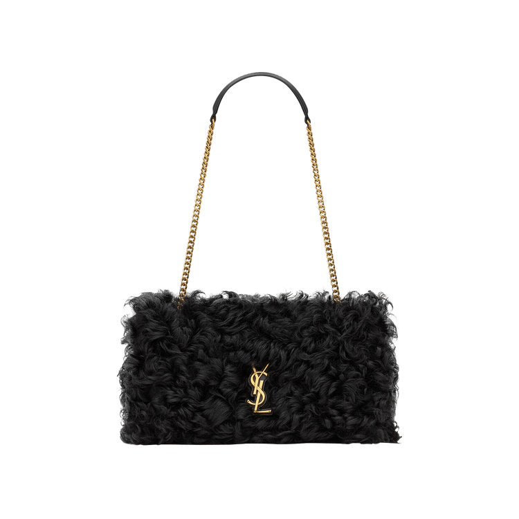 Saint Laurent Jamie Medium In Shearling 'Nero/Nero'