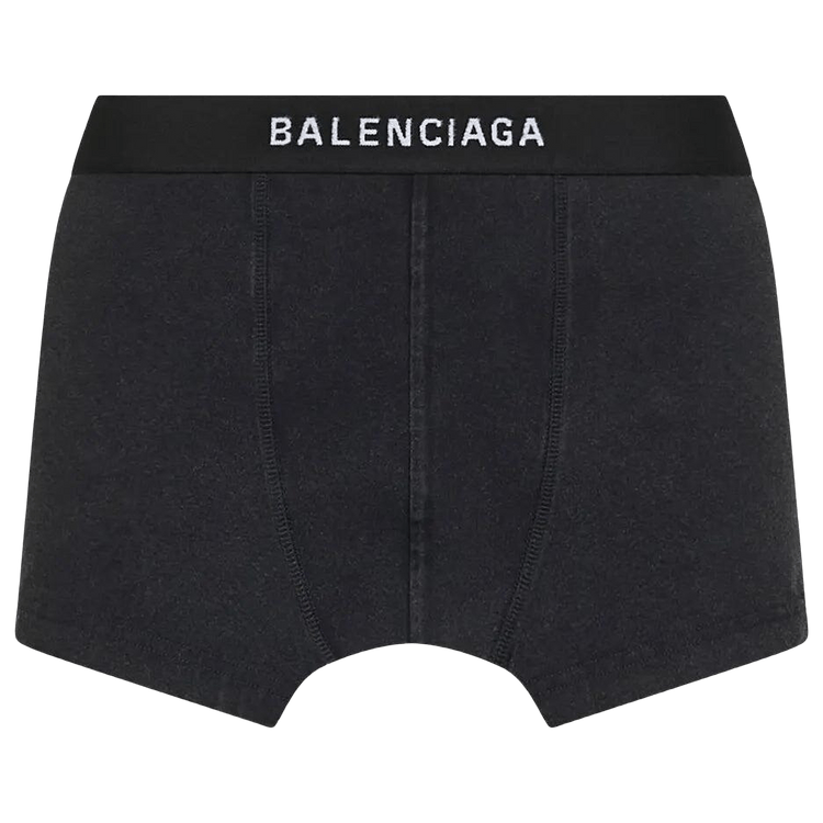 Balenciaga Cut Off Brief Skirt 'Faded Washed Black'