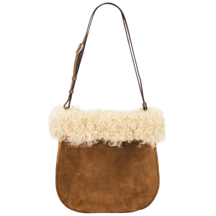 Saint Laurent Roady Shoulder Bag 'Caramel Cognac/Beige'